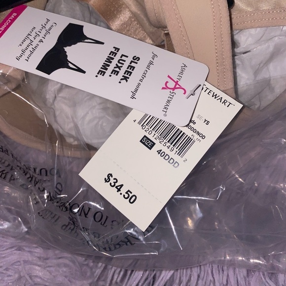 NWT HIDDEN WIRE BALCONETTE Nude Bra in 40DDD - Picture 4 of 5